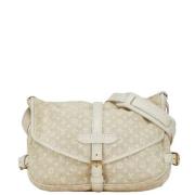 Pre-owned Canvas shoulder-bags Louis Vuitton Vintage , White , Dames