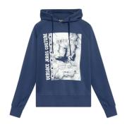 Gedrukte sweatshirt Versace Jeans Couture , Blue , Heren