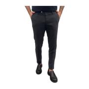 Katoenmix Slim Fit Broek Michael Coal , Gray , Heren