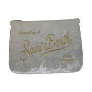 Velvet Ivory Trousse Tas MC2 Saint Barth , Beige , Dames