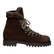 Donkerbruine Shearling Wandelschoen Elia Maurizi , Brown , Dames