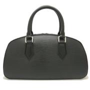 Pre-owned Leather handbags Louis Vuitton Vintage , Black , Dames