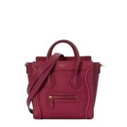 Pre-owned Leather celine-bags Celine Vintage , Purple , Dames