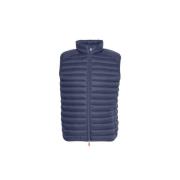 Gewatteerd Puffer Vest voor Mannen Save The Duck , Blue , Heren