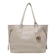 Elegante Shopper met reliëflogo Carlo Colucci , Gray , Dames