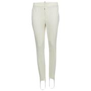 Pre-owned Fabric bottoms Moncler Pre-owned , White , Dames