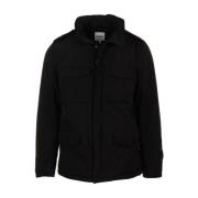 Zwarte Field Jacket Aspesi , Black , Heren