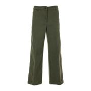 Groene Broek Stijlvol Model Aspesi , Green , Dames