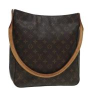 Pre-owned Canvas handbags Louis Vuitton Vintage , Brown , Dames