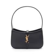 Pre-owned Leather handbags Yves Saint Laurent Vintage , Black , Dames