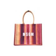 Stijlvolle Tote Tas met Dubbele Handvatten Msgm , Multicolor , Dames