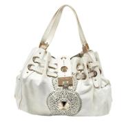 Pre-owned Leather shoulder-bags Jimmy Choo Pre-owned , White , Dames