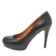 Pre-owned Leather heels Gucci Vintage , Black , Dames