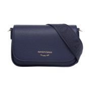 Blauwe Mini Tas met Verstelbare Band Emporio Armani , Blue , Dames