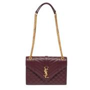 Pre-owned Leather shoulder-bags Yves Saint Laurent Vintage , Red , Dam...