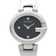 Pre-owned Stainless Steel watches Gucci Vintage , Black , Dames