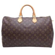 Pre-owned Canvas handbags Louis Vuitton Vintage , Brown , Dames