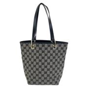 Pre-owned Canvas totes Gucci Vintage , Black , Dames