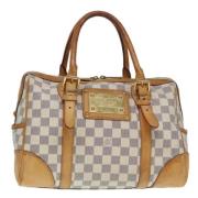 Pre-owned Canvas handbags Louis Vuitton Vintage , White , Dames