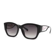 Zwarte Resin Zonnebril voor Vrouwen Guess , Black , Dames