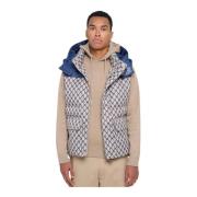 Gewatteerd vest met capuchon John Richmond , Multicolor , Heren