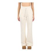 Modal Nylon Jogger Broek met Logo Hinnominate , White , Dames