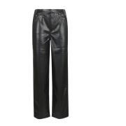 Wijde Pijp Broek Rotate Birger Christensen , Black , Dames