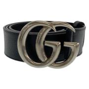 Pre-owned Leather belts Gucci Vintage , Black , Dames