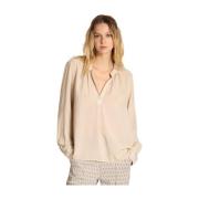 Adele Dames Lurex Shirt Mason's , Gray , Dames