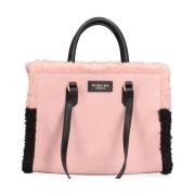 Omkeerbare Eco-lederen tas met handvatten My Best Bags , Pink , Dames