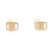 Pre-owned Metal earrings Salvatore Ferragamo Pre-owned , Yellow , Dame...