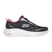 Dames Lage Sneakers met Vapor Foam Skechers , Black , Dames