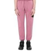 Rose Fleece Sweatpants Stone Island , Pink , Heren