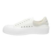 Canvas sneakers Alexander McQueen , White , Heren