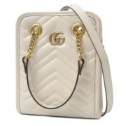 Pre-owned Fabric handbags Gucci Vintage , White , Dames