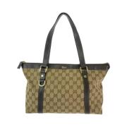 Pre-owned Canvas totes Gucci Vintage , Brown , Dames