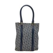 Pre-owned Canvas handbags Dior Vintage , Blue , Dames