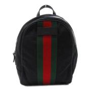 Pre-owned Canvas backpacks Gucci Vintage , Black , Dames