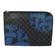 Pre-owned Canvas clutches Louis Vuitton Vintage , Black , Dames