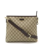 Pre-owned Canvas crossbody-bags Gucci Vintage , Beige , Dames