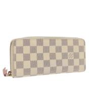 Pre-owned Canvas wallets Louis Vuitton Vintage , White , Dames