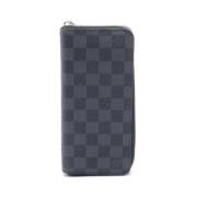 Pre-owned Canvas wallets Louis Vuitton Vintage , Black , Heren