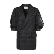 Twilljas met ruitpatroon Sacai , Black , Dames