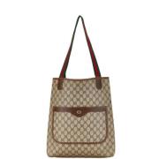 Pre-owned Canvas totes Gucci Vintage , Beige , Dames