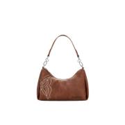 Stijlvolle Handtas Reprise Goodall Sand Desigual , Brown , Dames