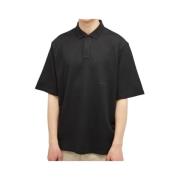 Zwarte Ghost Polo Shirt, Elegante Stijl Stone Island , Black , Heren