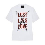 T-shirt met warmgedrukte print John Richmond , White , Heren