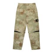 Natuurlijk Beige Felpa Giubotto Broek Stone Island , Beige , Heren