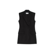 Dubbel-Borst Zwart Jack Sportmax , Black , Dames