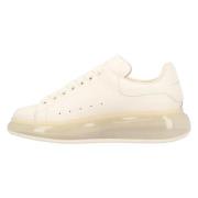 Leather sneakers Alexander McQueen , Beige , Dames